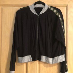 Black bomber jacket
